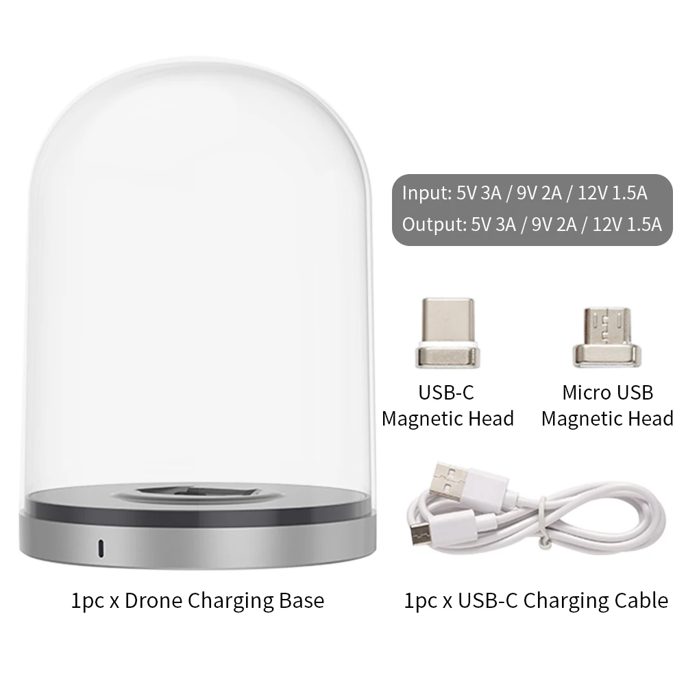

Magnetic Drone Accessories Portable Charging Base Dock Station Durable Micro USB With Breathing Light For DJI Mavic Mini 2