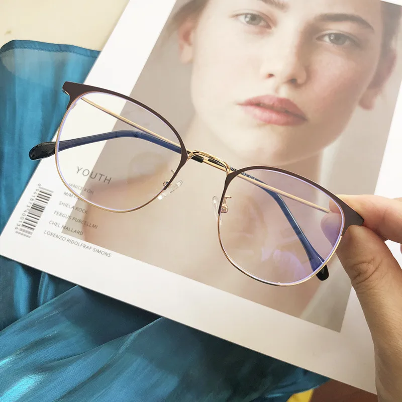 Женская дизайнерская оправа для очков 2019 винтажная Ретро кошачий глаз круглые