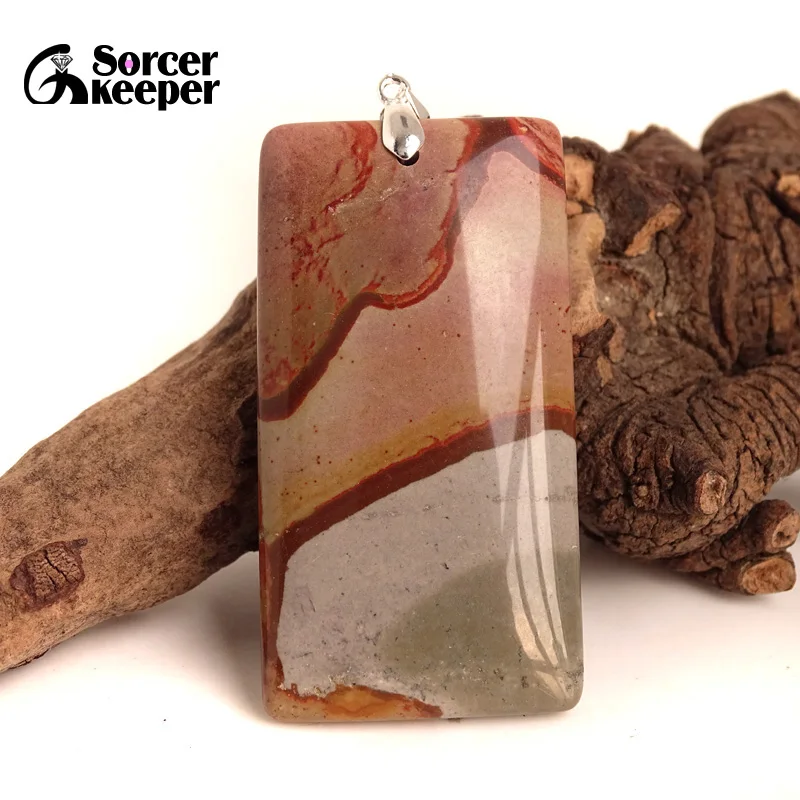 Модные натуральные Подвески Пикассо Jaspers Diy бижутерия из полудрагоценных камней