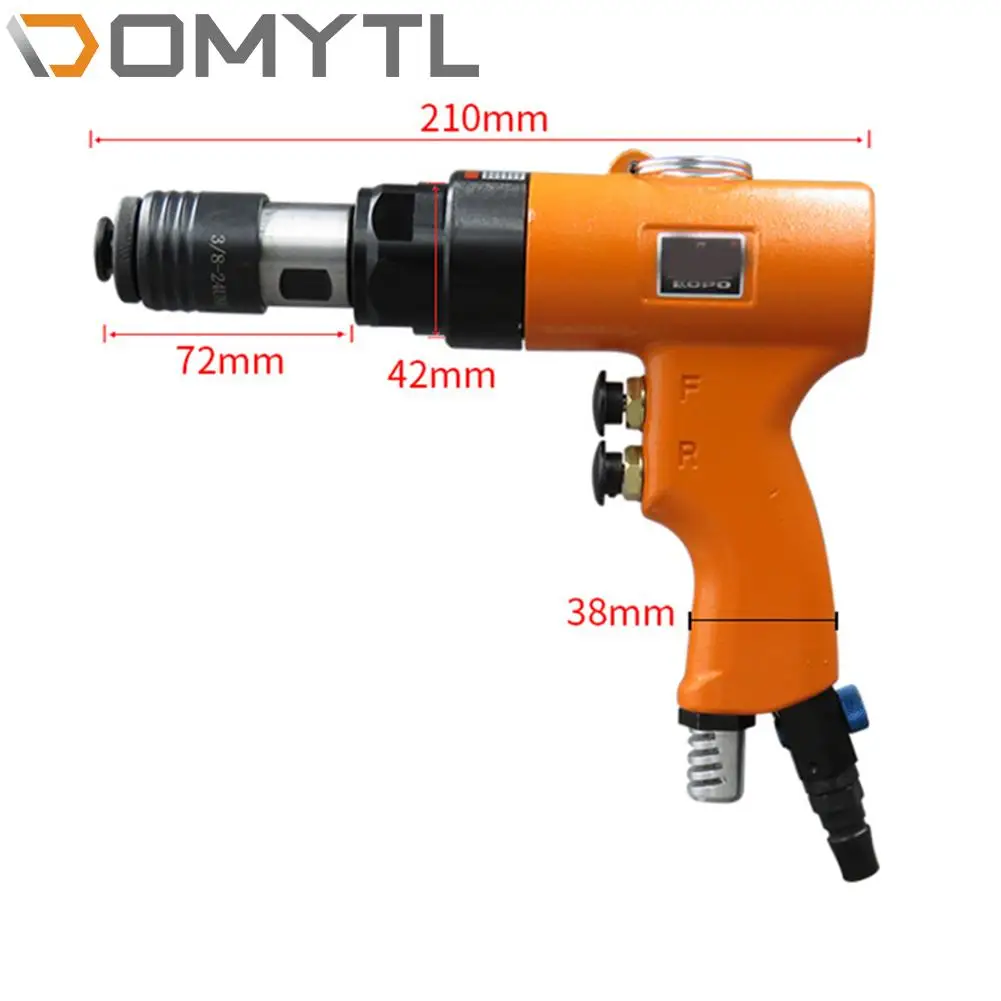 

1/4" Gun Type Pneumatic Tapping Machine M3-M12 Tap Drilling Dual Purpose Reversible Speed Regulating Universal Tools