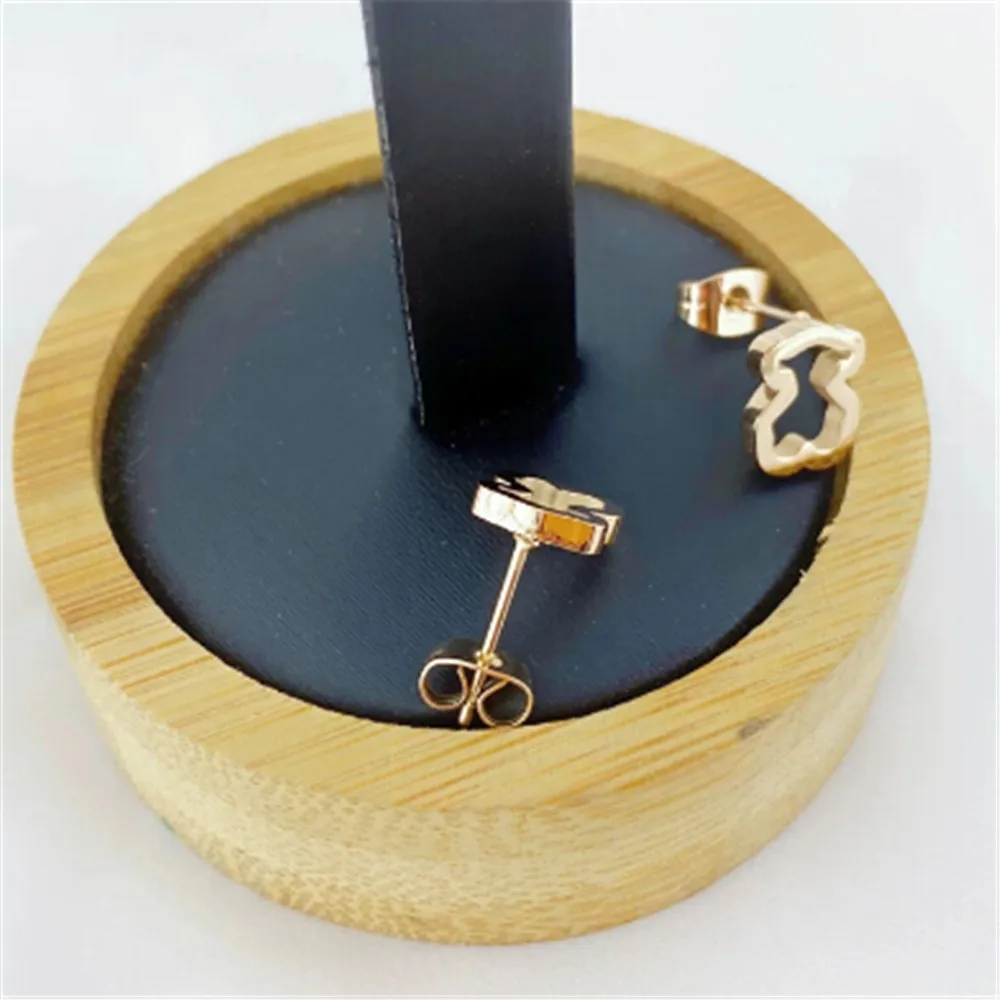 Модный Ювелирный медведь расширители (растяжки) ушных тоннелей из нержавеющей