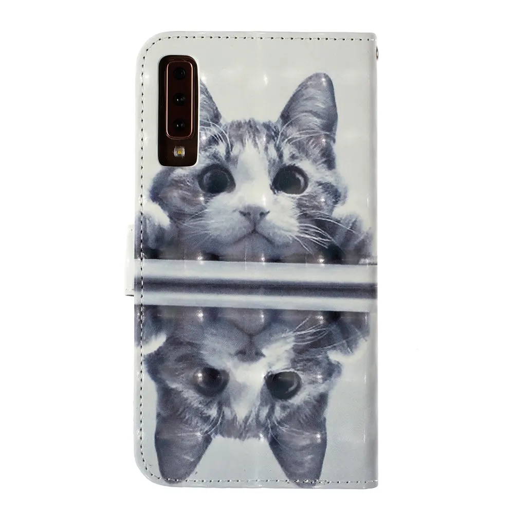 3D видение крашеный чехол для телефона в виде ракушки для samsung Galaxy A10 M10 M20 M30 A20 A30 A50 A6 плюс A8 A7 Note 9 Флип бок крышка
