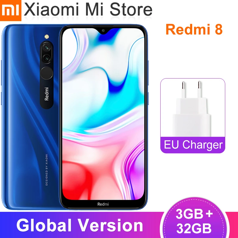 Телефон Xiaomi Redmi 8 3 ГБ 32 Восьмиядерный процессор Snapdragon 439 двойная камера 12 Мп