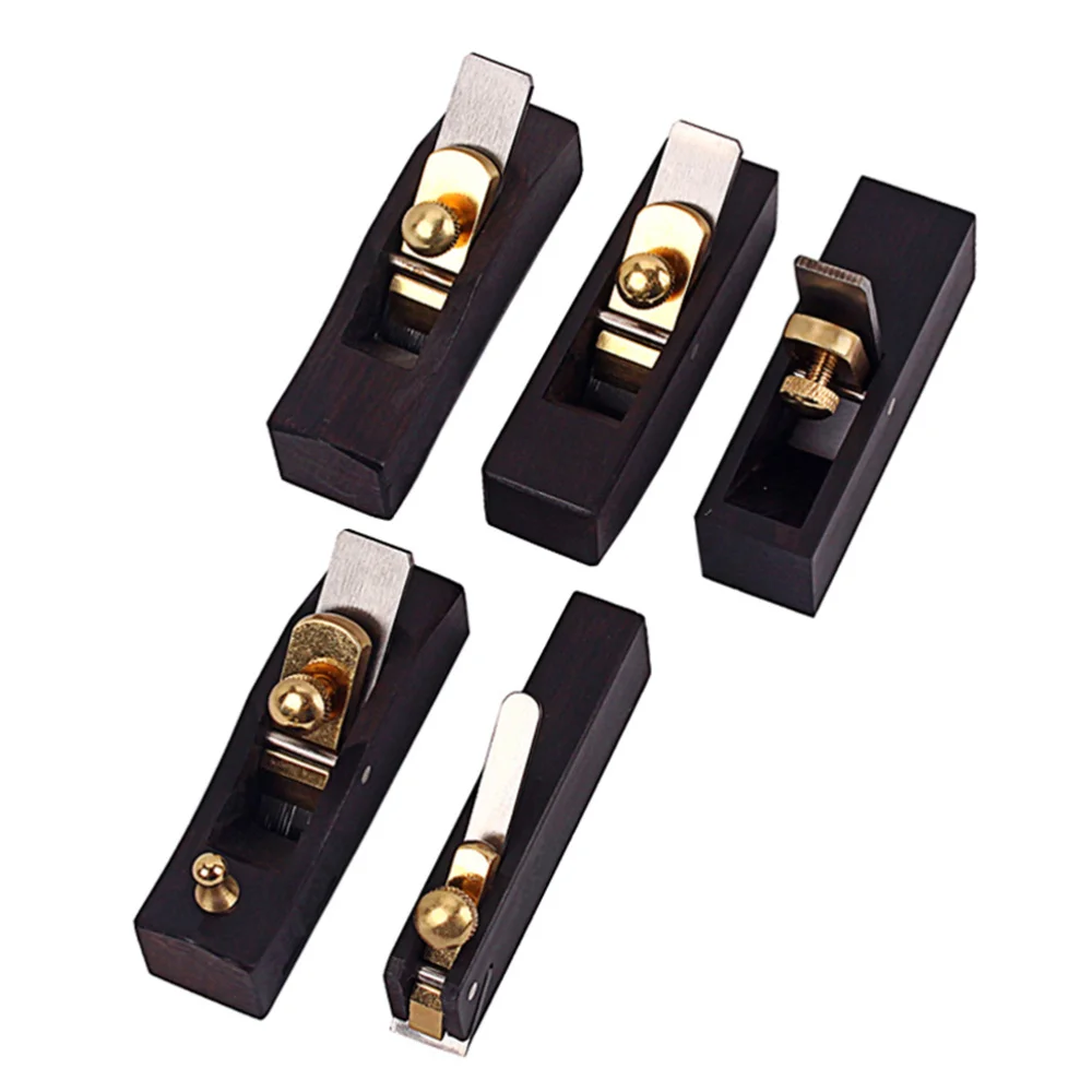 

5PCS/Set Musical Instrument Planer Hand Tool Wood Trimming Plane for Woodworking Wooden Planing (Black)