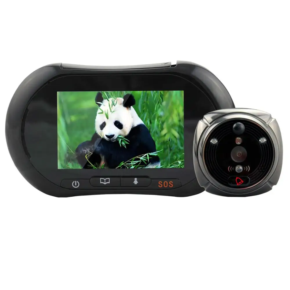 IHome3 WiFi 1080P дверной просмотр 3," ЖК-экран GSM Беспроводная камера сигнализация видео звонок глазок цифровой дверной звонок PIR детектор движения