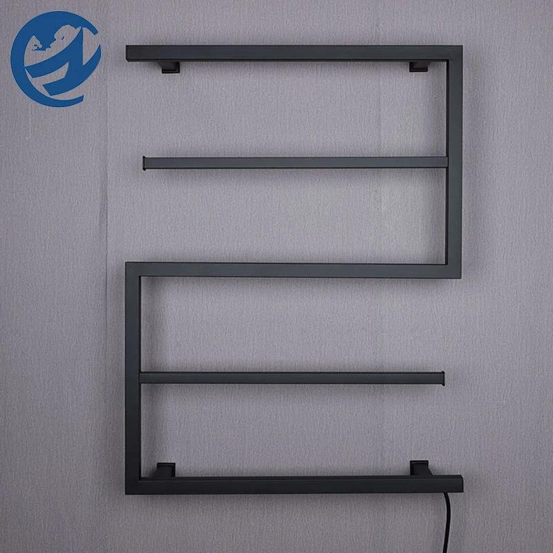 

H Quality Black 80CM*60CM Bathroom Electric Bath Towel Heating Towel Shelf Rack Towel Dryer Shelf Intelligent Heated