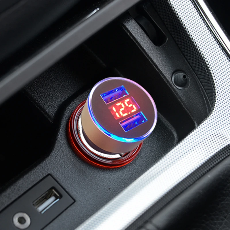 Автомобильное зарядное устройство разветвитель прикуривателя USB разъем для