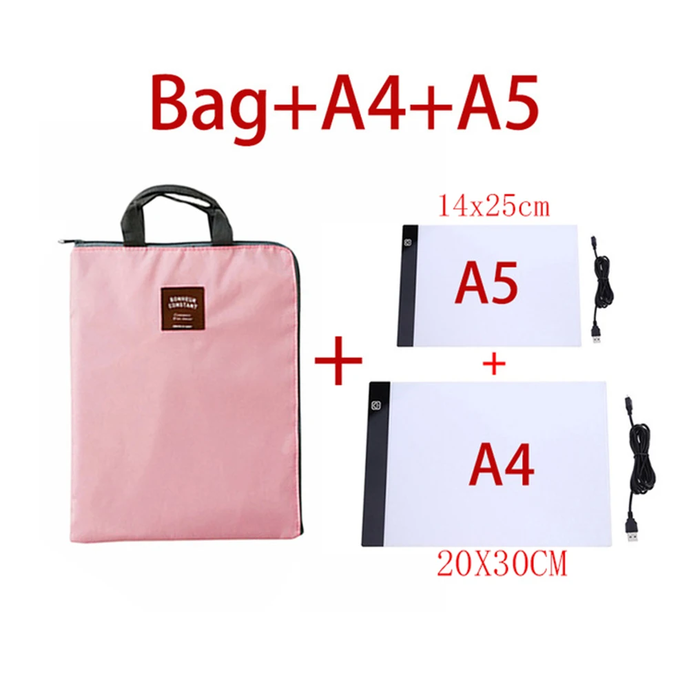 

A4/A5 Size Three Level Dimmable Led Light Pad,Tablet Eye Protection for Diamond Painting Embroidery Tool Accessories Storage Bag