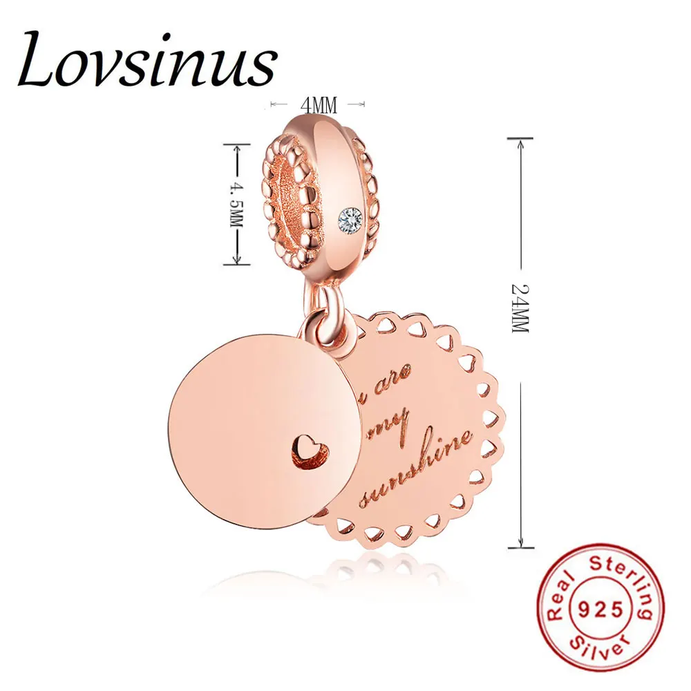 Подходят для оригинального Европейского браслета с подвесками из розового