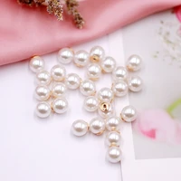 diy pearl high quality highlight pearl earmuff half hole pearl ear plug earmuff earnail accessories pearl brooch material