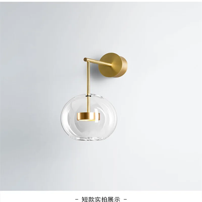 

Nordic Wall Sconces 10W LED Light Glass Bubble Sample room Lamp Creative Round Ball Light for Indoor Home Decor Lighting