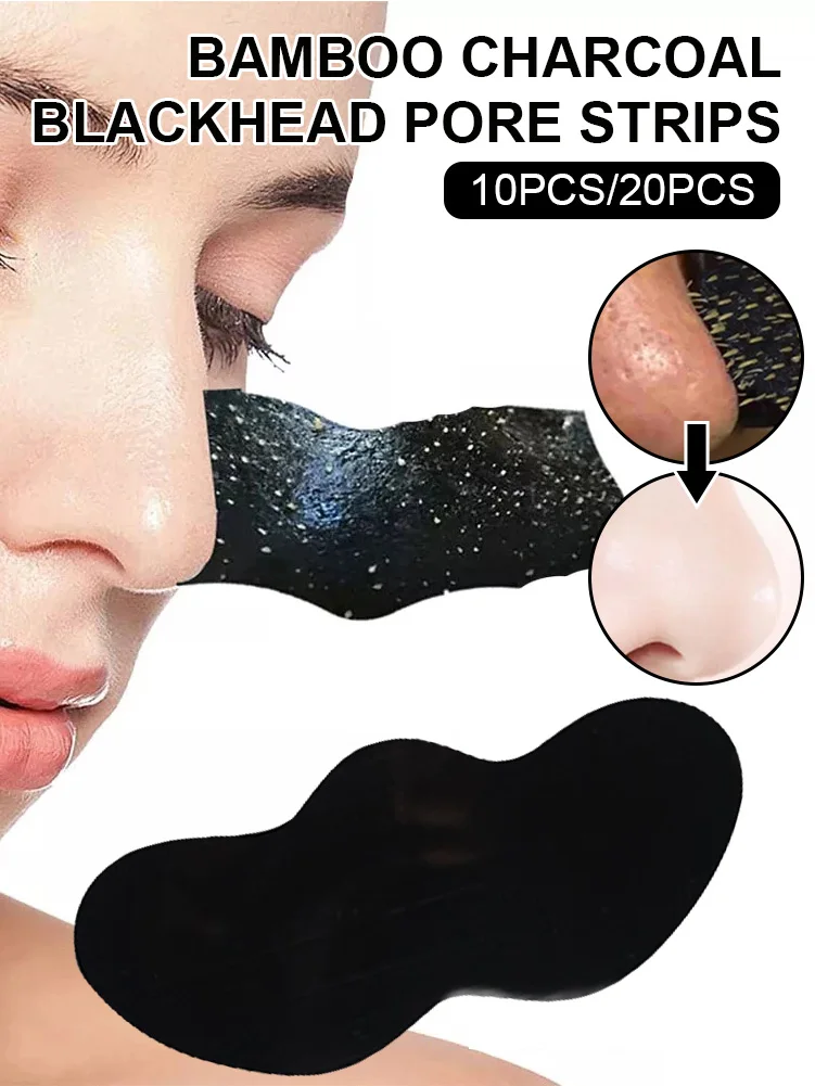 

20PCS Nose Blackhead Remover Peel Off Mask Nose Strip Acne Treatments Deep Cleansing Pore Nose Clean Strips Skin Care