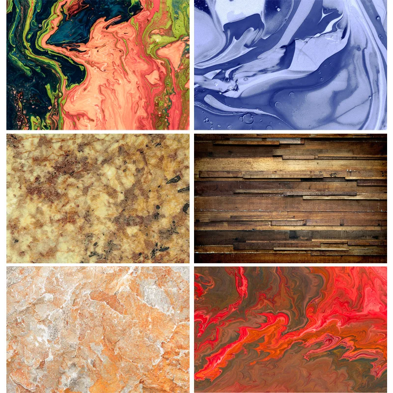 

SHENGYONGBAO Art fabric Photography Backdrops Props Colorful Marble Pattern Texture Photo Studio Background 20905DLZ-03