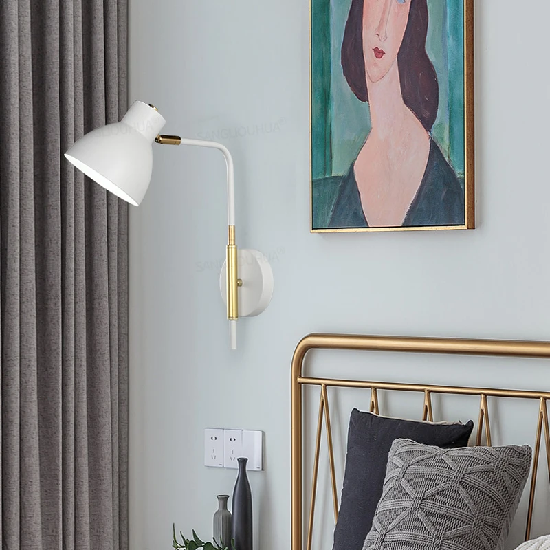 

Nordic modern LED wall lamp E27 attic light indoor gloss lighting home bedroom dining room decorative lighting