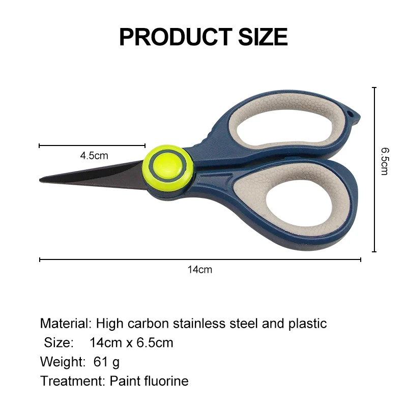 KESFISHING Fishing Scissor Plier Storage Case Lure Cutter 14cm Mini Fish Use Scissors Multifunction Portable | Спорт и развлечения