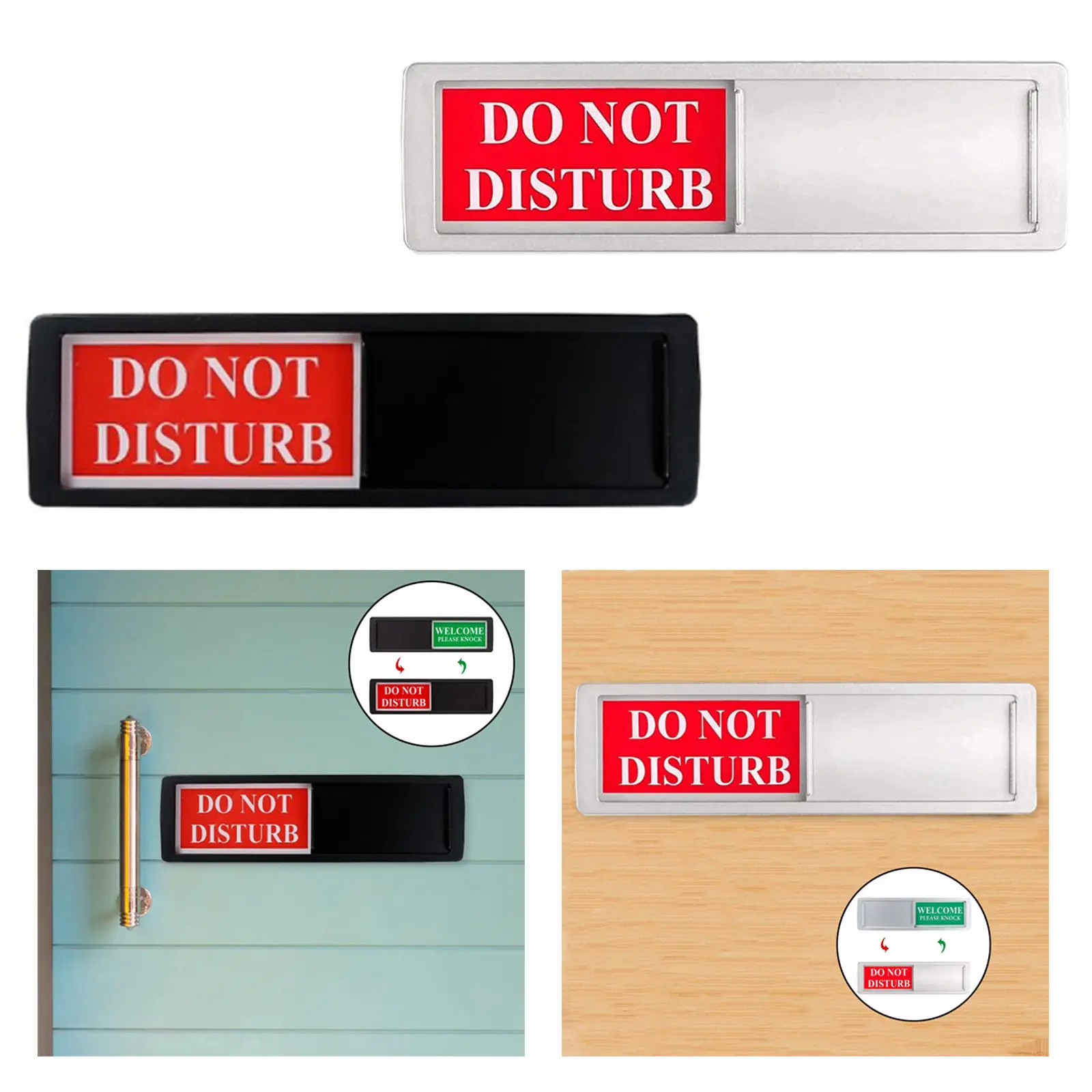 Самоклеящийся слайдер с уведомлением о конфиденциальности знак Не беспокоить