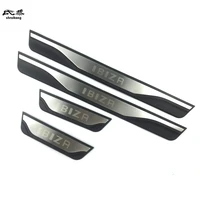 4pcslot abs plastic and stainless steel car door sill pedals scuff plate cover for 2015 2019 seat ibiza mk4 6j5 6p1 fr tgi