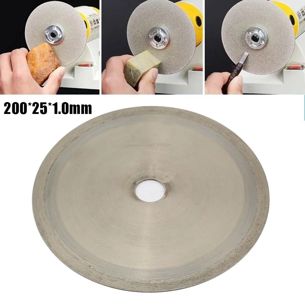 

8\" 200mm Diamond Blade SINTERED Diamond Lapidary Rock Slab Trim Blade Arbor 32mm Agates Saw Blades For Wood