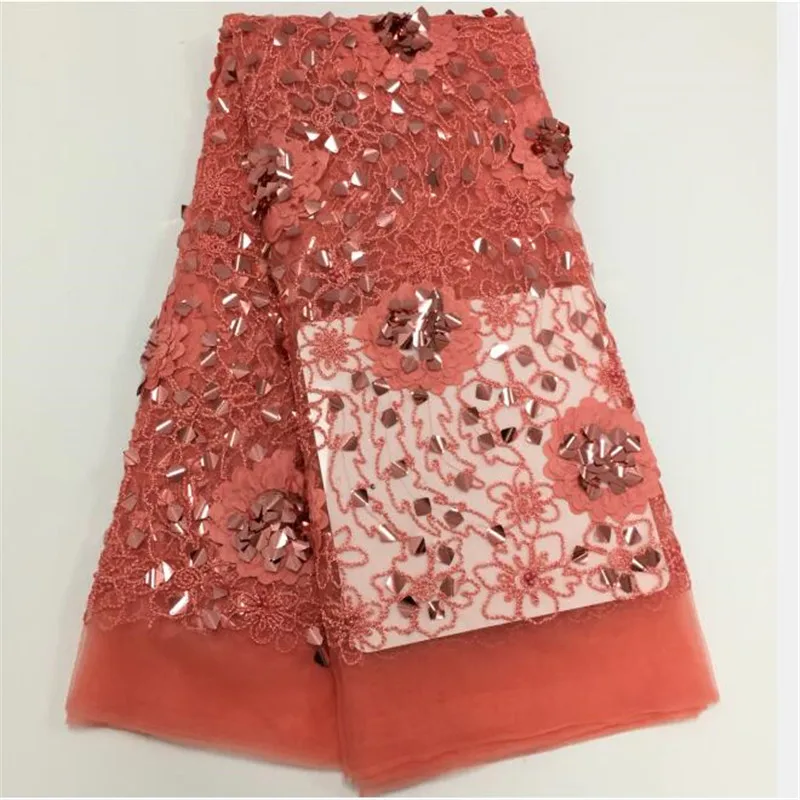 Африканские блестки сетчатая кружевная ткань высокое качество Нигерия вышивка