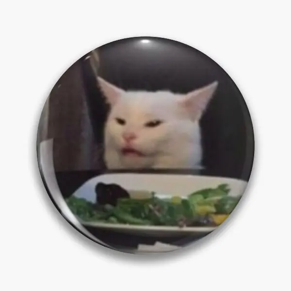 

Funny Cat Meme Customizable Soft Button Pin Lover Lapel Pin Decor Badge Fashion Creative Cute Metal Clothes Gift Collar Hat