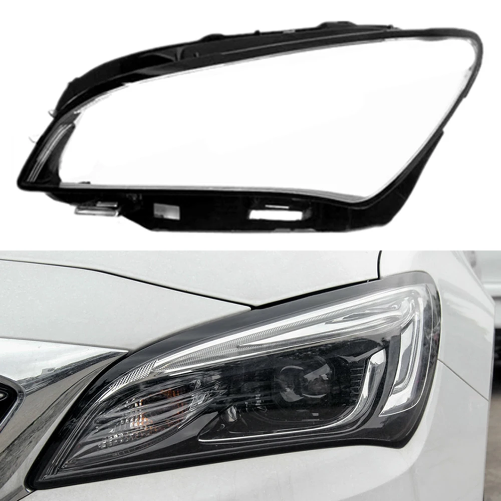 Car Front Headlight Lens Cover Auto Headlamps Lampcover Transparent Lampshades Lamp Shell For Buick Verano Sedan 2015-2019