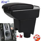 Подлокотник для Renault Dacia Logan 2007-2011, внутренний центральный ящик для хранения, USB-разъем, подлокотник Sandero 2009