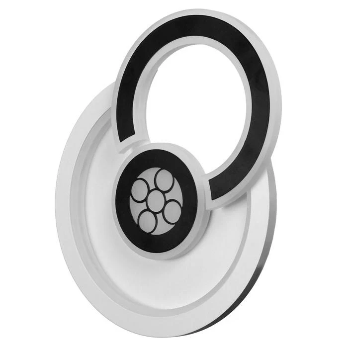 Бра 671228B/1 LED 29Вт 3000 4000К белый черный 22х5 5х24 см 4622262|Настенные лампы| |