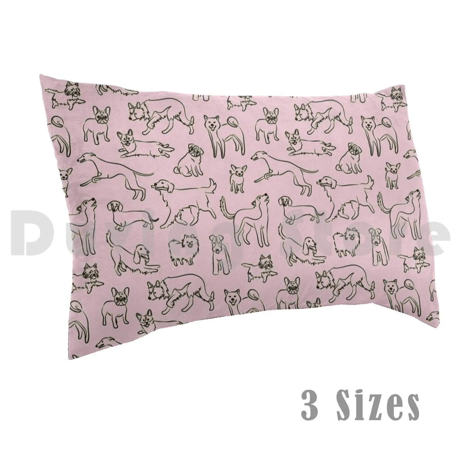 

Dogs Pink Pillow Case Printed 50x75 Dog Corgi Shiba Inu Pug Yorkshire Cocker Spaniel Siberian Husky Chiuaua