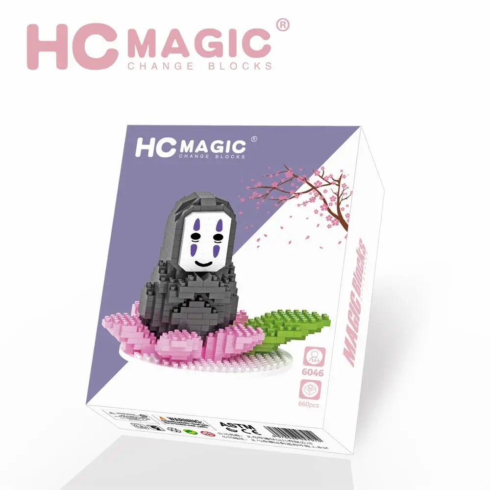 HC Волшебные блоки Мультяшные мини японское аниме модель сделай сам строительные
