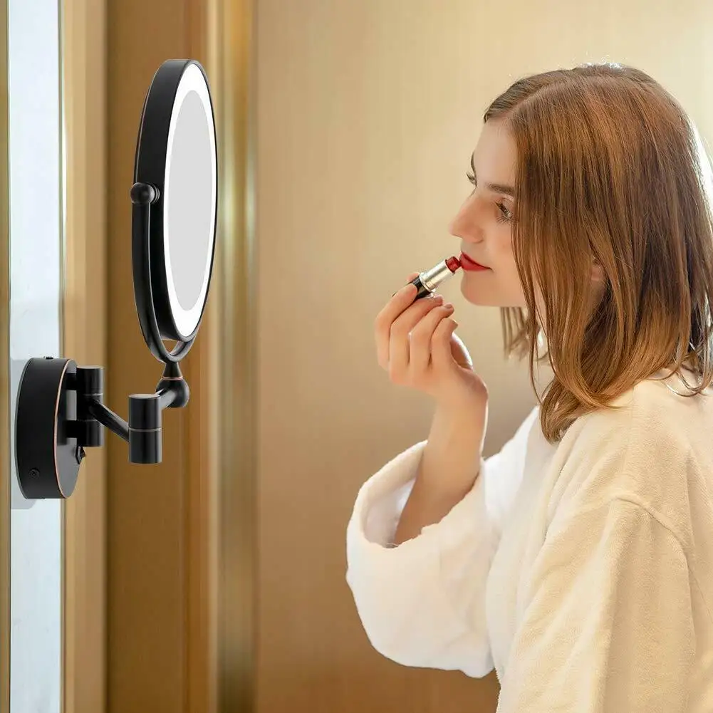 Гурун 8 ''полированная бронза жнвлп освещенные настенный косметическое