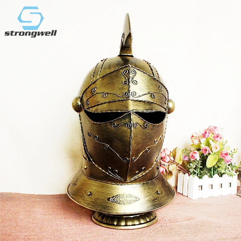 Strongwell в европейском стиле древнего Рима с принтом шлем самурая стол ночной