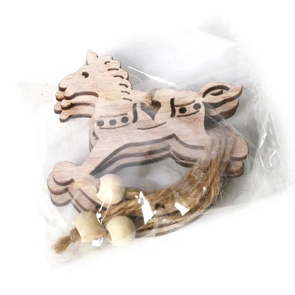 3 шт. деревянные скандинавские винтажные изделия ручной работы Рождественская