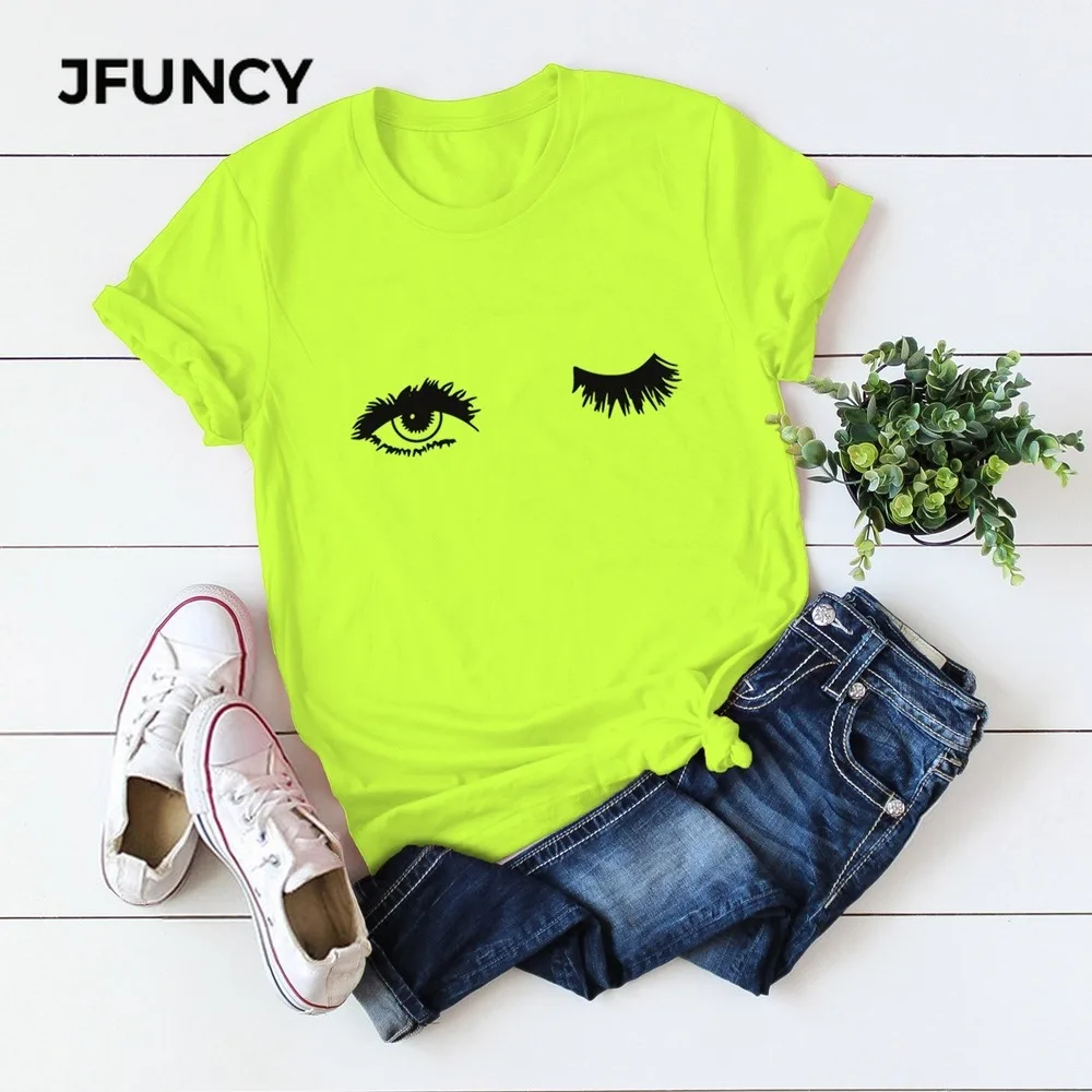 JFUNCY/женская футболка с принтом Sunrise большого размера 100% хлопок круглым вырезом