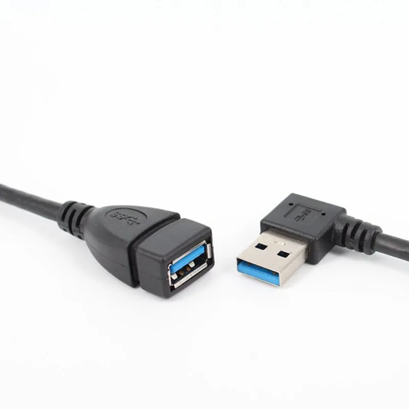 20 см USB 3,0 вправо/влево/вверх/вниз угол 90 градусов удлинитель адаптер «Папа-мама» шнур USB кабели