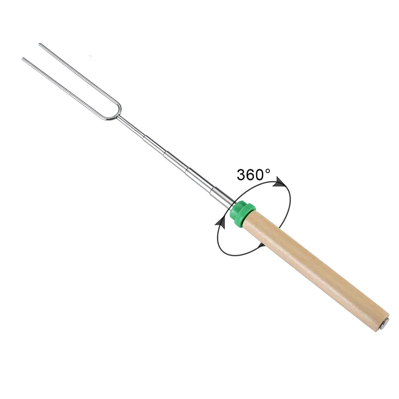 

Extendable Rotating Marshmallow Roasting Sticks Set of 5 Sticks for Fire Pit Campfire Roasting Sticks 30 Inch