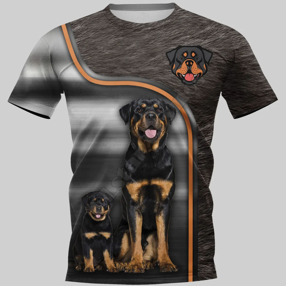 

Rottweiler 3D Printed t shirts women for men Summer Casual Tees Short Sleeve T-shirts Short Sleeve Drop Shipping 04