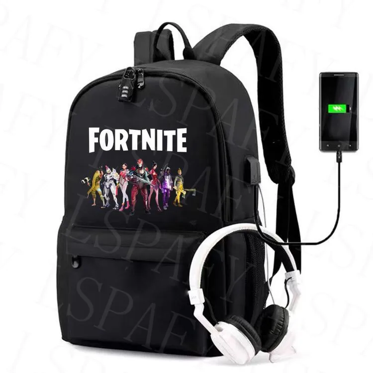 Дорожный рюкзак FORTNITE для ноутбука вместительная школьная сумка подростков