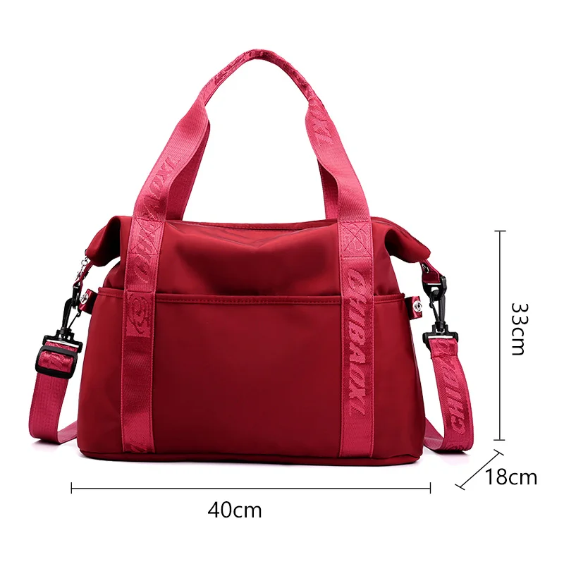 Женские сумки для тренажерного зала нейлоновая сумка фитнеса красная