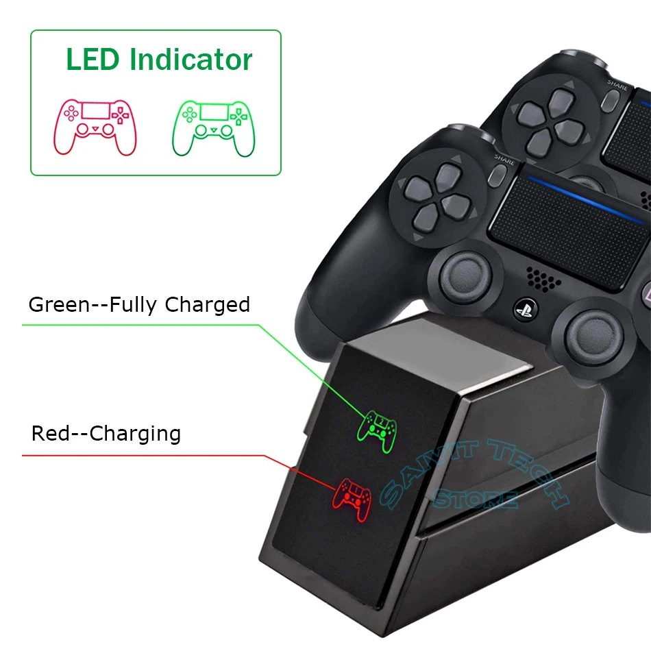 wireless controller fast charger stand for playstation 4 ps4slimpro dualshock ps 4 pro game pad joystick charging dock station free global shipping