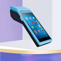 hand held pos terminal android 8 1 pda with bluetooth hot receipt printer 3g wifi mobile order pos terminal