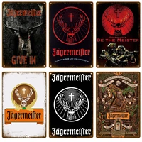 jagermeifter metal sign tin sign whisky belgium beer plaque metal wall decor vintage decor poster plates man cave shabby chic