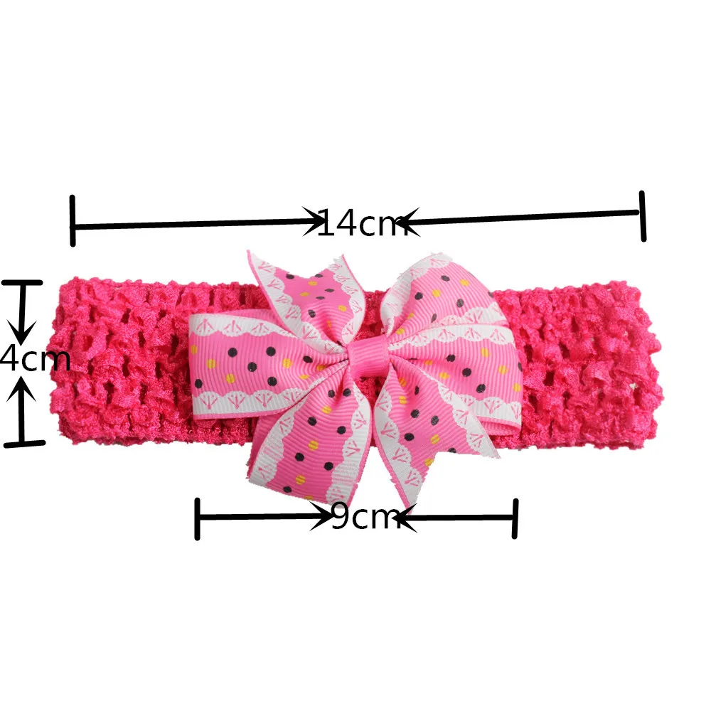 Милые ободки для девочек в горошек хаарбан Бабочка Фотография реквизит лента