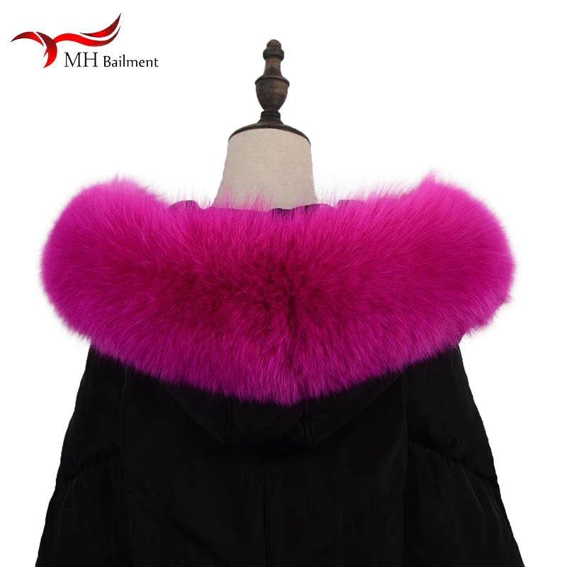 2019 Новый енот большой меховой воротник пальто модный бренд зимний женский