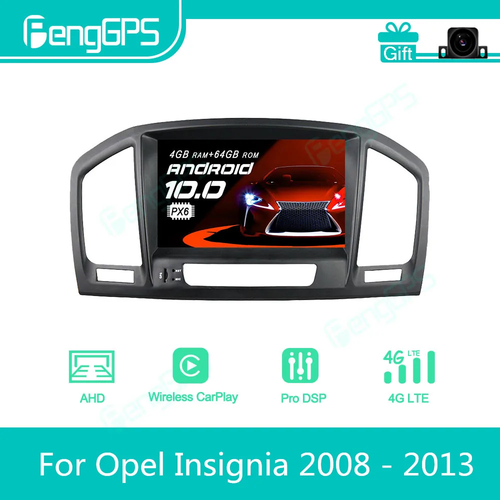 

For Opel Insignia 2008 - 2013 Android Car Radio Stereo Multimedia Player 2 Din Autoradio GPS Navigation PX6 Unit Screen Display