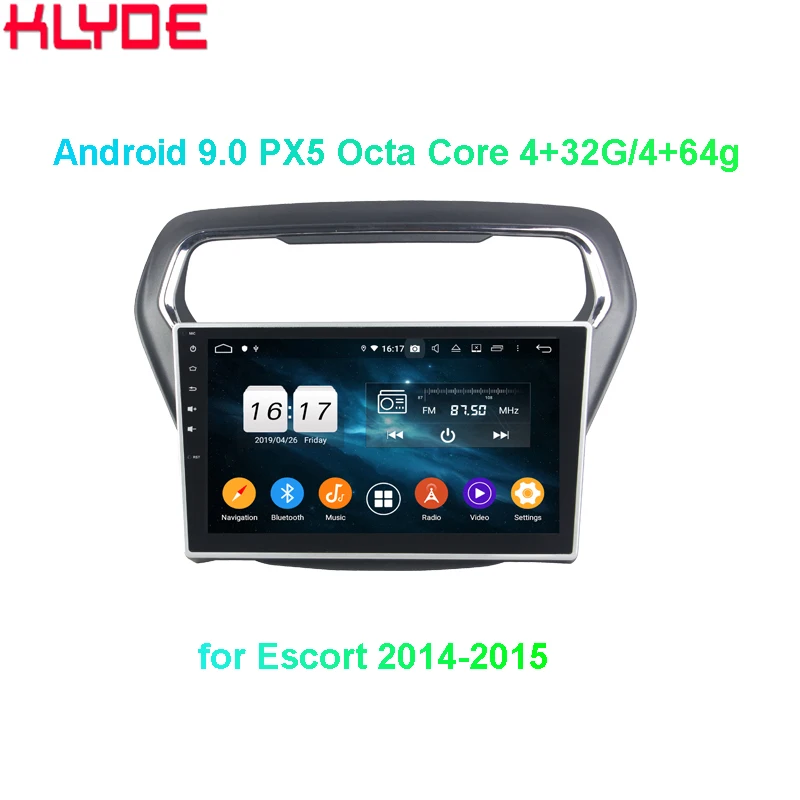 KLYDE KD-1093 10.1 inch full touch android car video auto radio player for E-scort 2014-2015 | Car Multimedia Player
