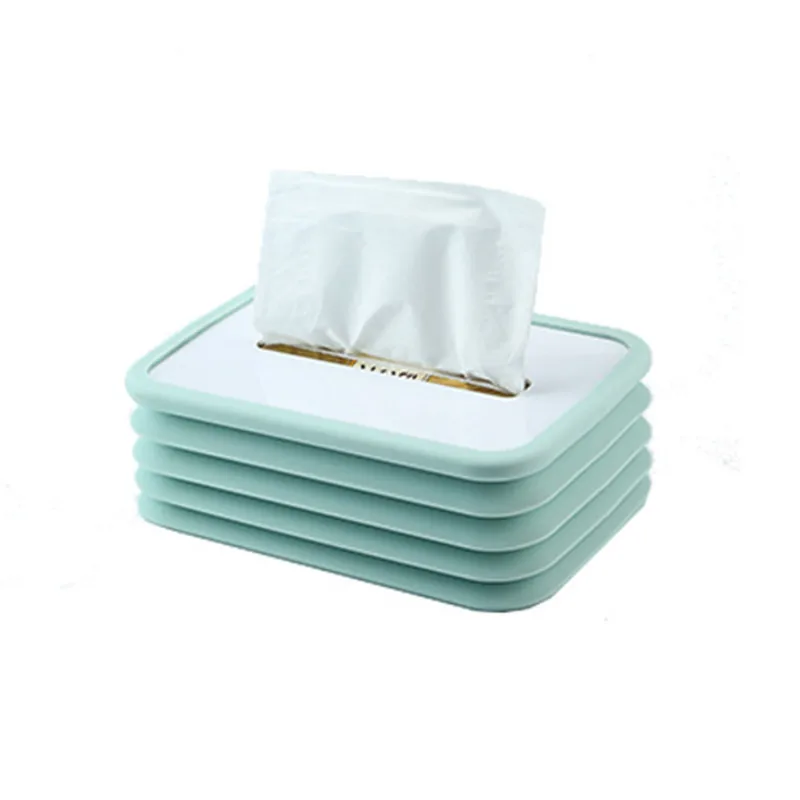 

Silica Gel Tissue Box Restaurant Coffee Table Living Room Elastic Lifting Car Kitchen Tissue Box Office Home Decoration GH990