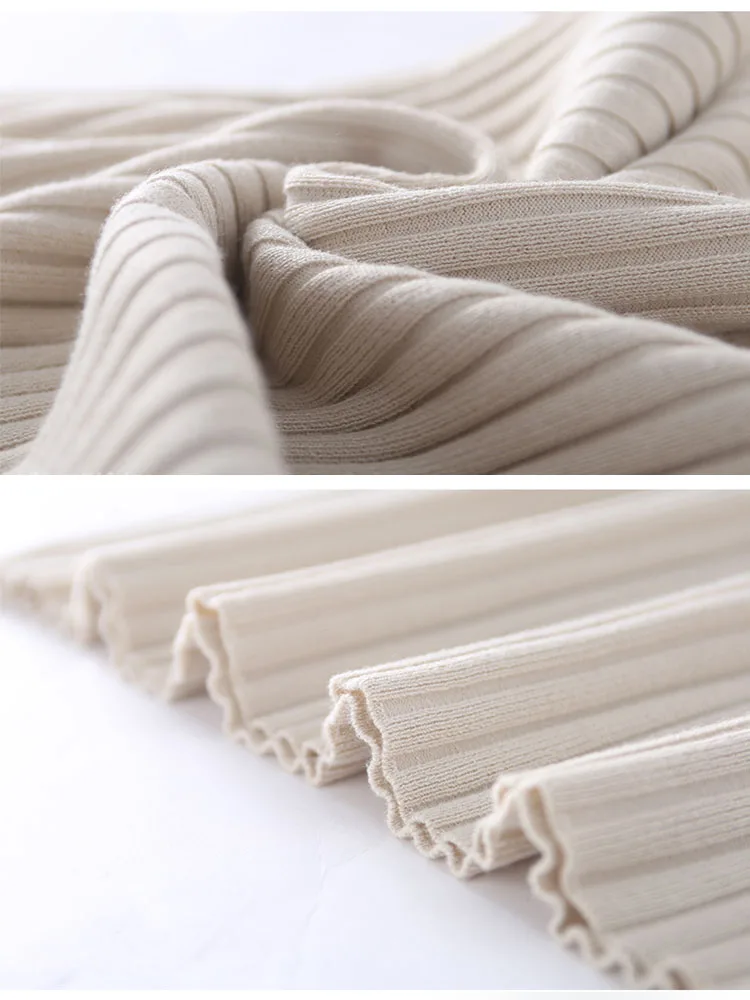 Женское вязаное платье с круглым вырезом повседневное однотонное Свободное