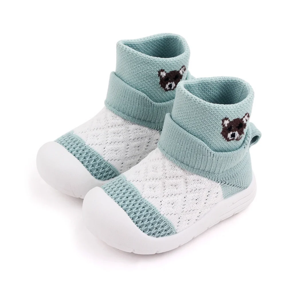 Zapatos de calcet&iacute;n antideslizantes para beb&eacute;, zapatillas transpirables de suela suave para ni&ntilde;a y ni&ntilde;o, zapatos informales para ni&ntilde;o-3