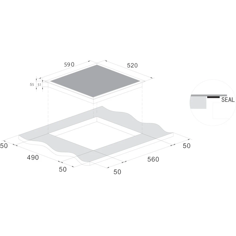 Встраиваемая индукционная электрическая варочная панель Candy CI642CTT | Бытовая