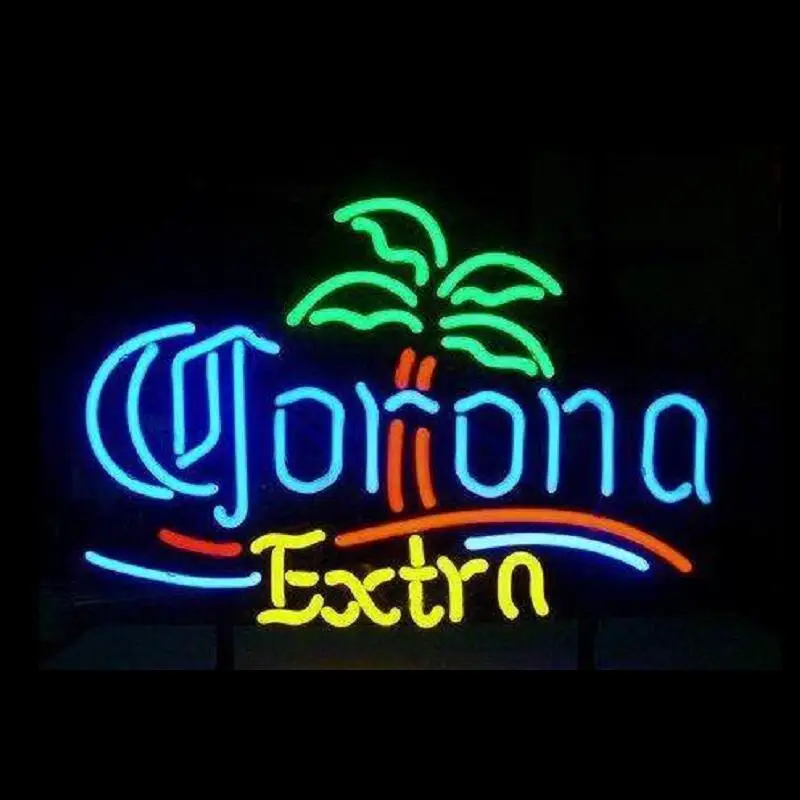 Изготовленный на заказ &quotCorona&quot Стекло неоновый светильник вывеска пивной
